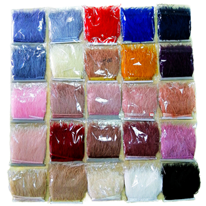 Plumes d'autruche colorées <span class=keywords><strong>de</strong></span> haute qualité <span class=keywords><strong>de</strong></span> 6/8 cm, bordure <span class=keywords><strong>de</strong></span> frange pour la décoration <span class=keywords><strong>de</strong></span> vêtements, cadeaux, bouquets, décoration intérieure, chambre à coucher - Product Image 1