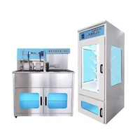 Machine semi-automatique commerciale pour le lavage, le nettoyage, le séchage, la désinfection et la stérilisation des chaussures