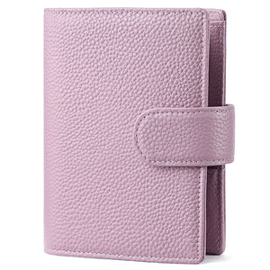 <span class=keywords><strong>A7</strong></span> Couverture en cuir véritable galet Organisateur de poche à 6 anneaux 14.5x12x3cm Planificateur de journal d'affaires portable 100 feuilles - Product Image 5