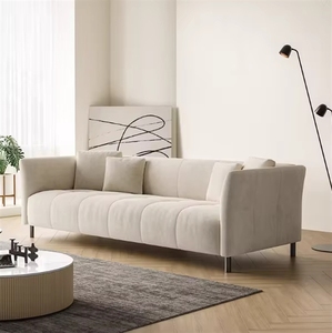 Sofá Marrón para Sala de Estar, Juego de Muebles Modernos Italianos, Estilo Nórdico - Product Image 1