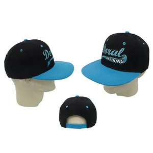 Topi bisbol snapback kustom grosir topi dapat diatur pinggiran datar 2D/3D bordir puff gorras casquette uniseks dewasa anak-anak