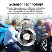 Perekam Video Mobil Lensa Ganda 2K Ultra HD 2560*1440P 12'' Kamera Spion GPS Dash Cam Penglihatan Malam Kamera Mundur 1 Tahun