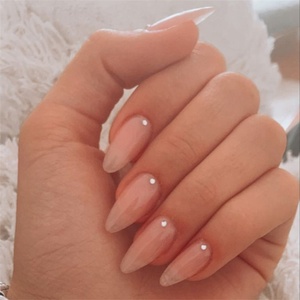 Uñas Postizas de Marca Propia, <span class=keywords><strong>Manicura</strong></span> <span class=keywords><strong>Francesa</strong></span> Blanca Corta <span class=keywords><strong>con</strong></span> Uñas Postizas - Product Image 4
