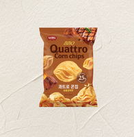 SAMAH BBQ Quattro Chips de Maíz con Sabor a Galbi Coreano, Sabor a Carne Ahumada, Textura Ondulada de Cuatro Capas, Paquete de Snacks Crujientes, Bocado Adictivo