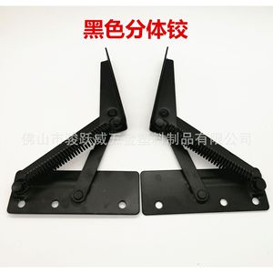 Bisagra para Muebles de Hierro Negro de 2 mm, Montaje Superficial, Duradera, para Reposacabezas de Sofá, Cama, Caja, Gabinete - Product Image 5