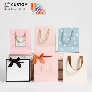 Bolsas de Papel Ecológicas Personalizadas y Duraderas con Cinta de Lazo, Bolsa de Regalo para Vestidos con su Propio Logotipo - Product Image 1