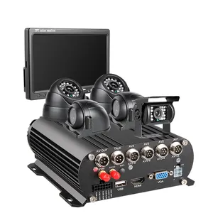 מעקב מצלמה מערכת עם 8CH 4G GPS 1080P AHD HDD הנייד DVR 7 אינץ VGA צג 5 IR ראיית לילה עמיד למים מצלמות