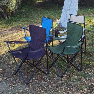Chaise de jardin pliable légère et durable, structure en fer, tissu Oxford, pour la pêche en rivière, logo personnalisé, fourniture en gros d'usine - Product Image 5