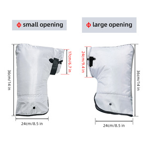 Housse de guidon épaisse, imperméable et chaude, coupe-vent du fabricant pour vélos et motos électriques Housse de vélo - Product Image 3