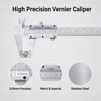 Pied à coulisse industriel OEM portable avec molette de réglage de précision, outil de mesure 200 mm pour ateliers et laboratoires, inspection mécanique