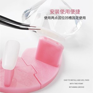 Support d'entraînement pour nail art, base lotus pour faux ongles, présentoir pour faux ongles, support en argile pour nail art pour débutants, support pour faux ongles - Product Image 2