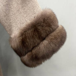 Пальто женское длинное из натурального меха лисы - Product Image 4