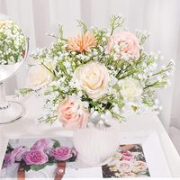 Fleurs artificielles en gros de gypsophile, fausses fleurs en plastique miniatures de gypsophile, cadeau de la Saint-Valentin, fournitures de mariage
