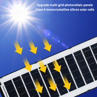 Lampadaire solaire intelligent 500W tout-en-un avec caméra HD, contrôle par application WiFi, étanche IP65 pour l'éclairage de sécurité publique