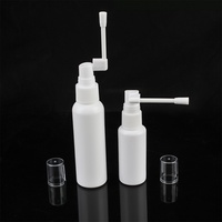 360 degrés rotatif fine brume nez pompe de nettoyage pulvérisateur bouteille 30/60ml blanc éléphant tronc conception quantité minimale de commande 100 pièces