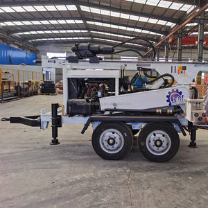 Plataforma de Perforación de Pozos de Agua Portátil con Remolque de 4 Ruedas, 2000 mm, Promoción Única, 320 mm de Distancia al Suelo para <span class=keywords><strong>Roca</strong></span> Dura - Product Image 1