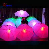 Parapluie blanc lumineux Offre Spéciale futuriste LED accessoires de danse de scène avec ensembles de COSPLAY de lampe de poche