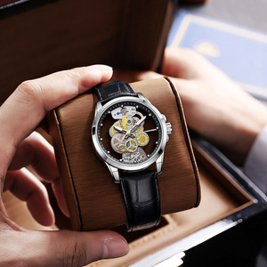 Nouvelle montre à quartz entièrement automatique non mécanique, montre creuse pour hommes, étanche, lumineuse, en acier transparent, montre de personnalité pour hommes - Product Image 2