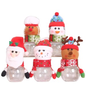 Gran oferta, caja de regalo transparente de plástico barata, contenedor de dulces con tapa para decoraciones de fiesta de Navidad - Product Image 1