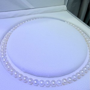 Collar de Perlas de Agua Dulce de Zhuji, Redondas, de 6.5-7mm, con Brillo Aurora, Casi Impecables, con Caja, Regalo Perfecto para Mamá - Product Image 5