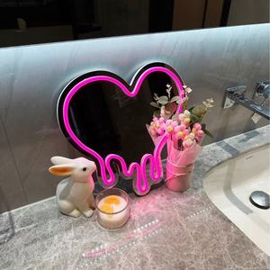 Lámpara LED de Neón con Espejo, Diseño de Animales, Oso, <span class=keywords><strong>Hello</strong></span> <span class=keywords><strong>Kitty</strong></span>, Medusa, Resistente al Agua, Alimentación USB/Batería, Moderna, para Coche - Product Image 4