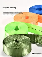 Sangles d'arrimage durables à cliquet 25 mm avec résistance à la rupture de 800 kg, certifiées CE, pour le contrôle du fret