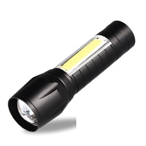 Lampe torche LED tactique portable rechargeable 3W en alliage d'aluminium IP65, 450 lumens, 5000K lumière du jour, zoomable pour le vélo et le camping - Product Image 3