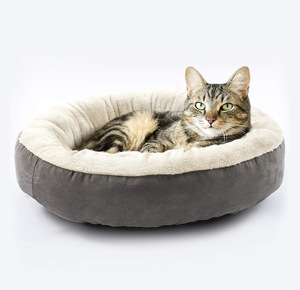 Cabine de l'amour la plus chaude ronde beignet <span class=keywords><strong>chat</strong></span> et chien <span class=keywords><strong>coussin</strong></span> lit quatre saisons chien petit moyen grand chien tapis de couchage Stock - Product Image 1