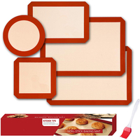 Tapis de cuisson en silicone professionnel résistant à la chaleur 420*295mm, qualité alimentaire, pour la cuisson des biscuits et des pâtisseries
