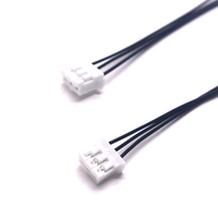 Arnés de cableado de 4 pines, conjunto de Cable Sata con chaqueta de PVC, conector JST XH, conjunto de Cable Har en conjunto de Cable negro, 2 uds.