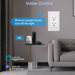 Prise murale WiFi avec contrôle à distance via l'application Tuya Smart, compatible avec les prises EU et US, 16A, surveillance de la consommation électrique, commande vocale Alexa - Product Image 3
