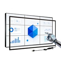 Marco Táctil LED Infrarrojo Multitáctil a Todo Color de 55 Pulgadas, 10-32 Puntos de Contacto, Tamaño Personalizado, para Conferencias, Enseñanza, Tiendas Minoristas