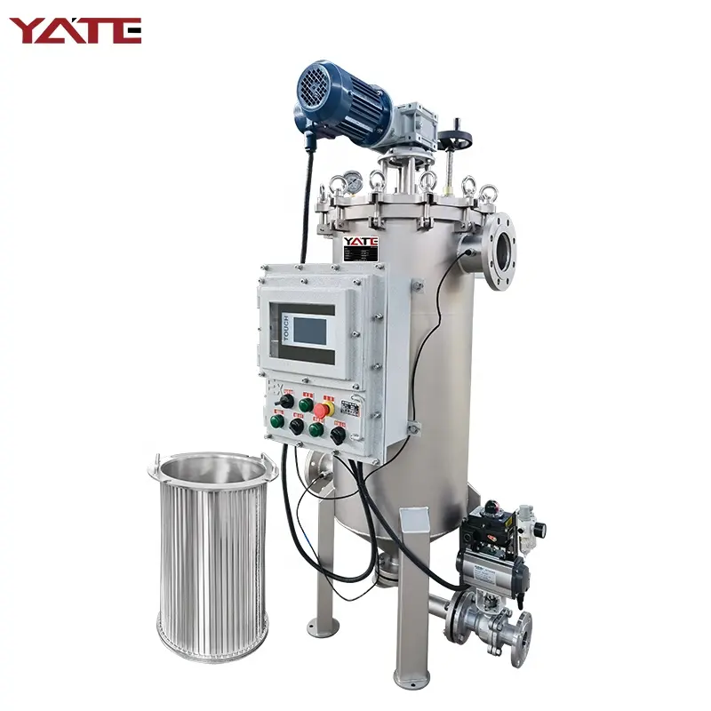 industrial chemical/Ink coating /honey/syrup/paint filtration Scraper Type Automatic self cleaning filter housing machine