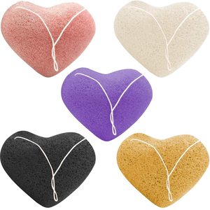 Grande éponge konjac naturelle au charbon de bois japonais pour le visage - Product Image 5
