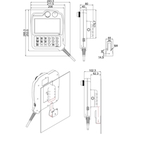 Sistema de Control de Robot CNC FINGER de 7 Pulgadas, de Alta Resistencia, Resistente a la Corrosión, de Plástico, de 9 Ejes, con Sistema Operativo RT Linux, 2 GB de RAM, 4 GB de Capacidad de Programa
