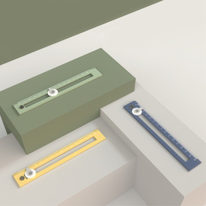 Regla de dibujo portátil de 15cm, herramienta de dibujo, regla de brújula para estudiantes - Product Image 2