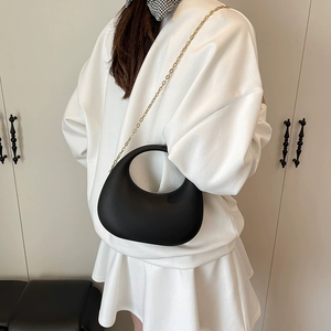 <span class=keywords><strong>Bolso</strong></span> de <span class=keywords><strong>mano</strong></span> de acrílico con textura mate para mujer, <span class=keywords><strong>bolso</strong></span> de <span class=keywords><strong>mano</strong></span> de media luna para <span class=keywords><strong>boda</strong></span>, <span class=keywords><strong>bolso</strong></span> de <span class=keywords><strong>mano</strong></span> Hobo de bola de masa hervida, Color caramelo, pequeñas Bolsas nupciales - Product Image 5