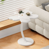 Table d'appoint en verre papillon pour canapé, salon, décoration de sol, chambre à coucher, table de rangement