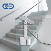 Accessoires de main courante en acier inoxydable moderne, connecteur de tube de support pour escalier et porte avec installation facile