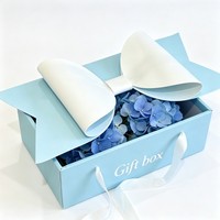 Boîte à fleurs en papier personnalisée avec logo du fabricant, emballage haut de gamme pour fleurs de mariage, boîte cadeau pour fleurs de la Saint-Valentin