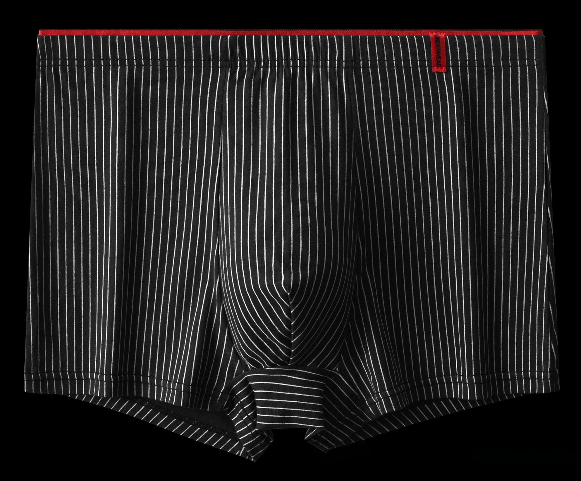 Noir bordé de rouge