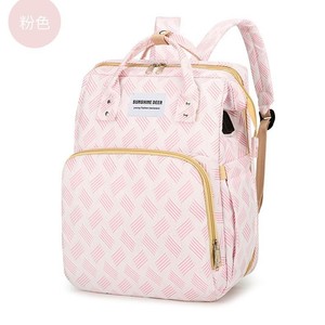 Sac à dos pour maman avec fermeture éclair, chargement USB, isolation pour biberon, rangement pour poussette, couches - Style élégant pour femme <span class=keywords><strong>mature</strong></span> - Product Image 4