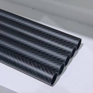 ท่อคาร์บอนไฟเบอร์แบบทอ 3K สีดำ ทรงกลม สำหรับงาน DIY และชิ้นส่วนยานยนต์ - Product Image 6