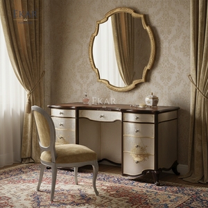 Table de toilette de luxe EKAR <span class=keywords><strong>Florentine</strong></span> &amp;   Miroir orné |   Coiffeuse peinte à la main de style anglais |   EKAR FURNITURE - Product Image 3