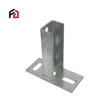 Plaque de base de connexion en acier galvanisé HDG Fengchen, matériau de haute qualité, épaisseur 3+2mm, support de projecteur pour supports de fixation