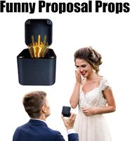 Boîte cadeau amusante en plastique avec doigt d'honneur, boîte surprise Jinccai, jouet amusant, boîte cadeau pour arbre de Noël, boîte à roses en forme de cœur, best-seller