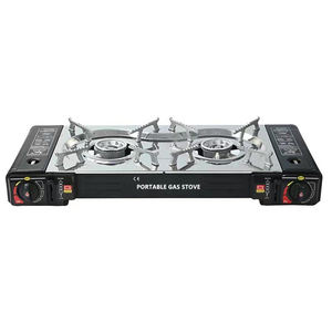 Réchaud à gaz extérieur à double tête 2 brûleurs Réchaud à gaz de <span class=keywords><strong>camping</strong></span> portable pour la maison Supports <span class=keywords><strong>Butane</strong></span> <span class=keywords><strong>ou</strong></span> GPL Style simple - Product Image 3