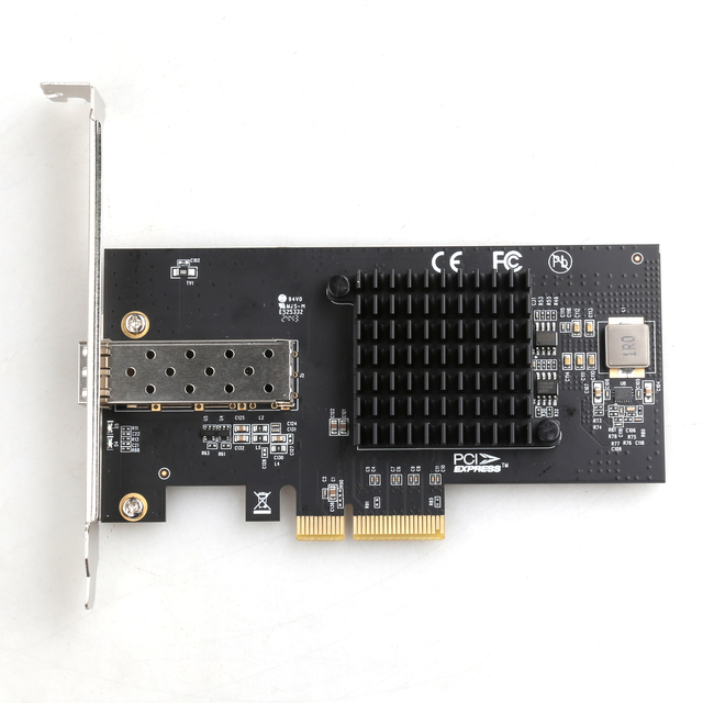 10Gb Network Card with Intel82599 Controller Single SFP+PCIe2.0-4X Express Ethernet Adapter Support Windows Server/Linux/VMware