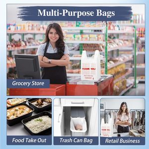 Sacs d'emballage en plastique pour shopping avec logo personnalisé avec poignées Sacs en plastique au design personnalisé - Product Image 6