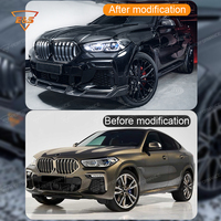 Kit de Conversión de Estilo LD para BMW X6 G06 X6M 2018-2023, Paquete Exterior de Fibra de Carbono LD para Automóvil